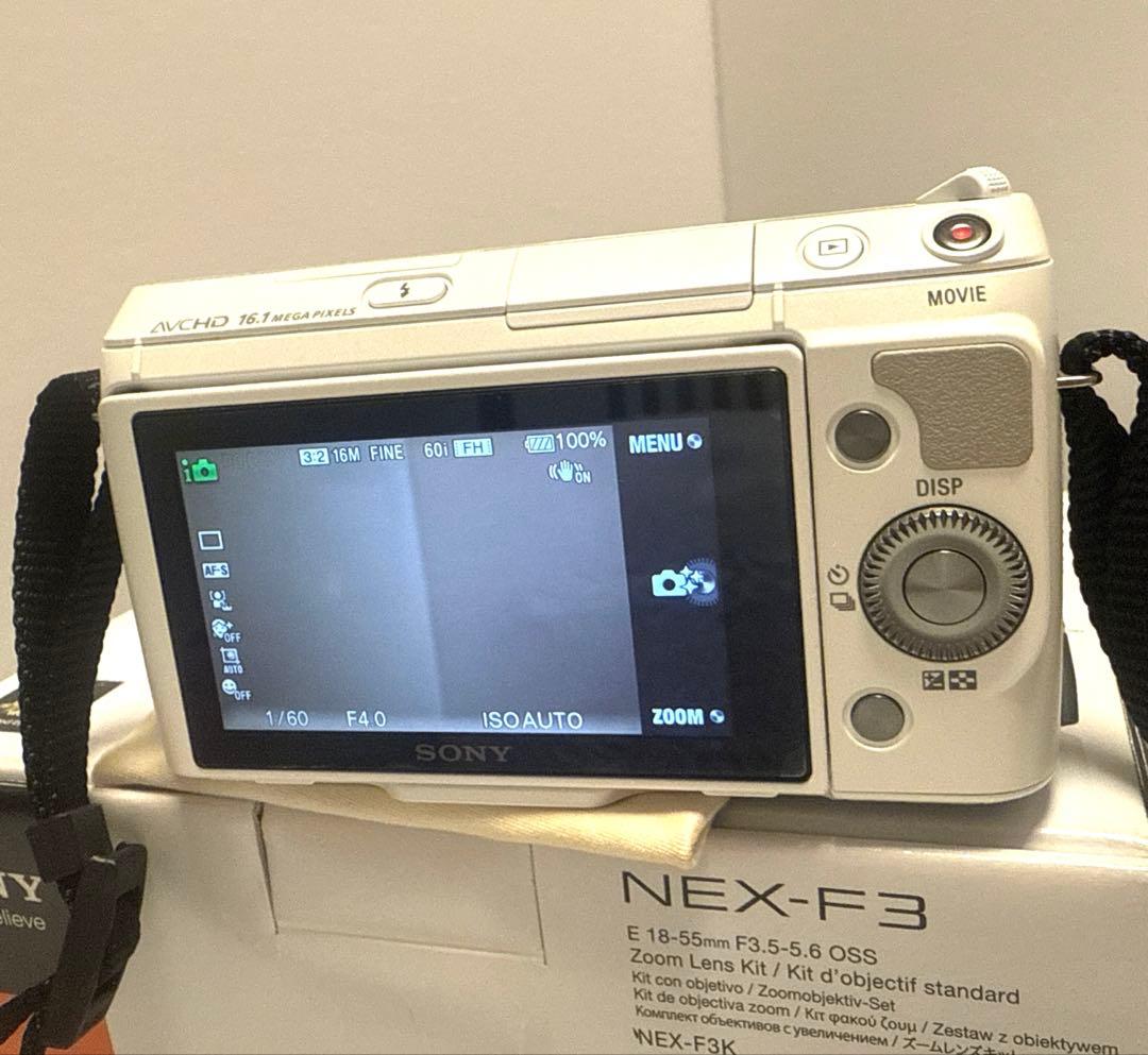 SONY NEX-F3 ホワイト 16.1メガピクセル