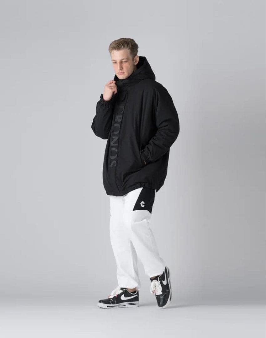 【美品】CRONOS Padded Hooded Jacket /BLACK