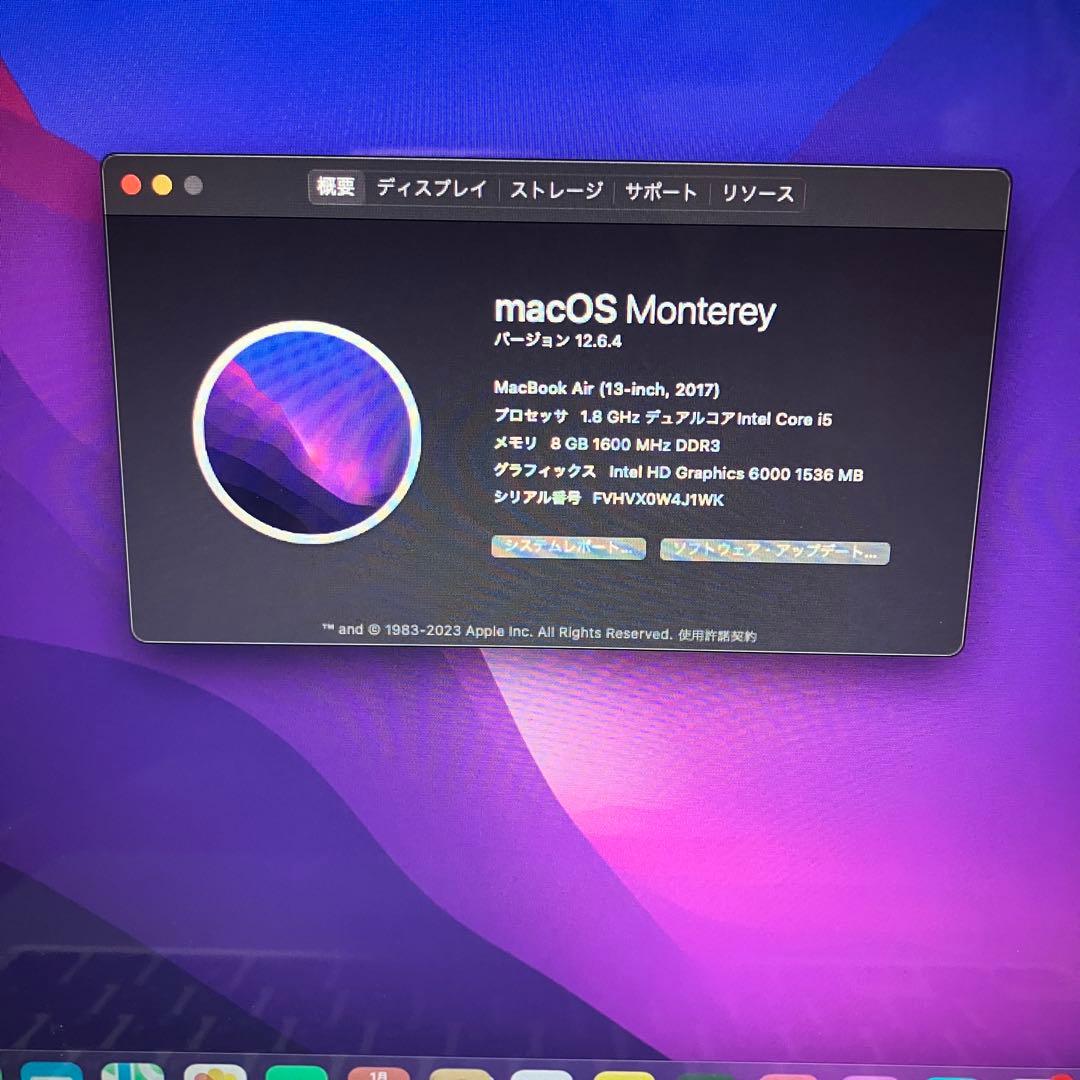 2017 MacBookAir i5 13インチ バッテリー新品