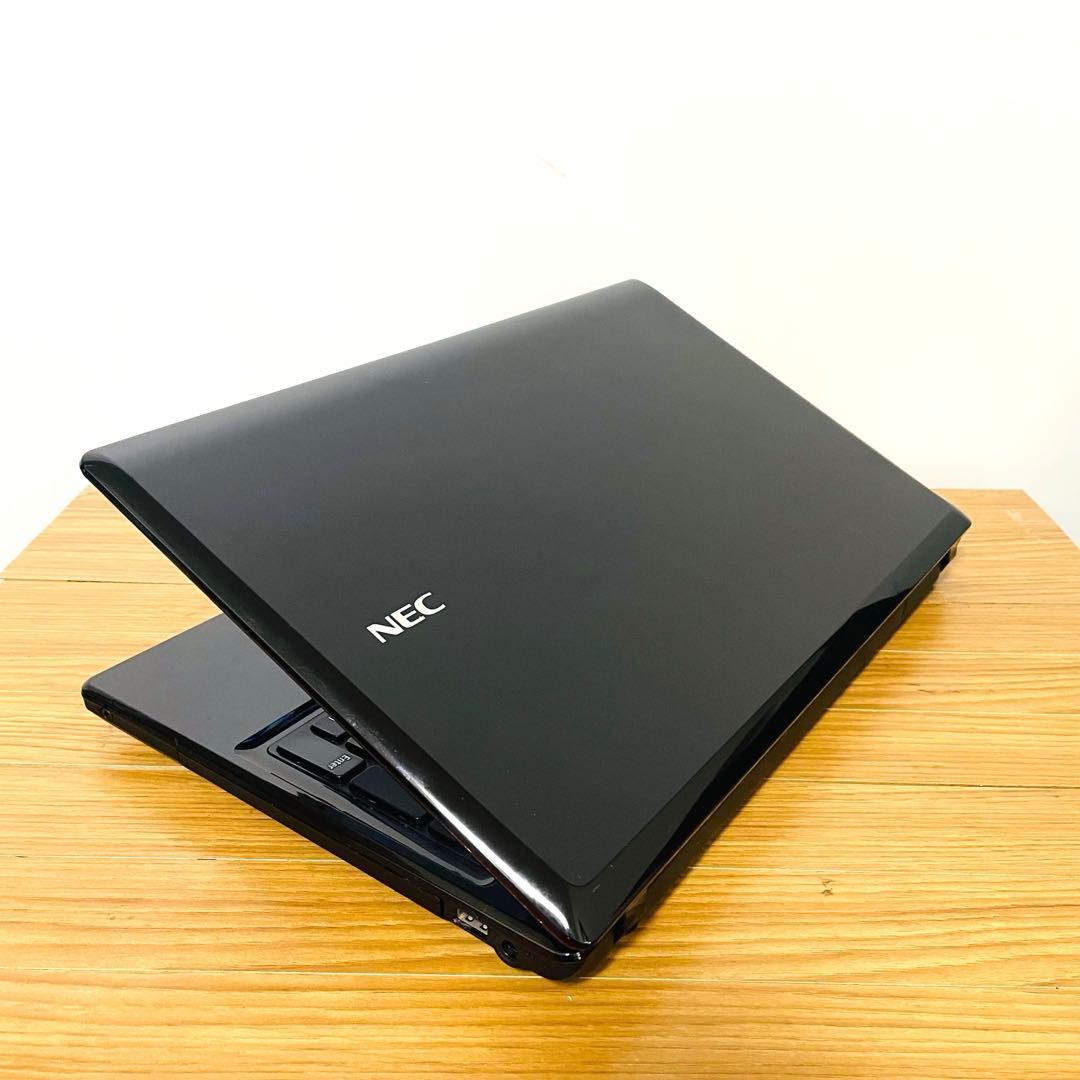 NECピアノブラックノートパソコン SSD win11 オフィスDVD