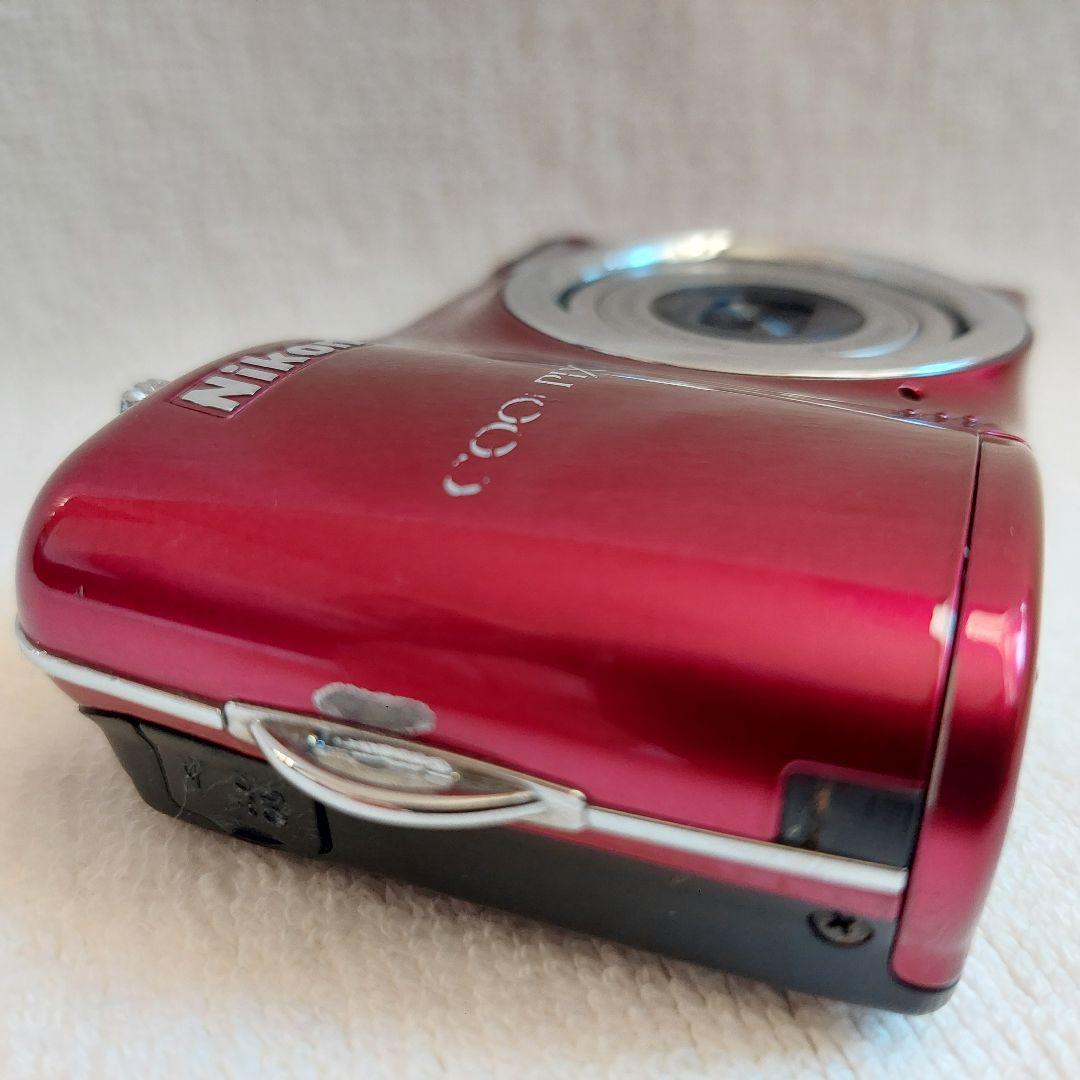 Nikon コンパクトデジタルカメラ COOLPIX L23 レッド 単3