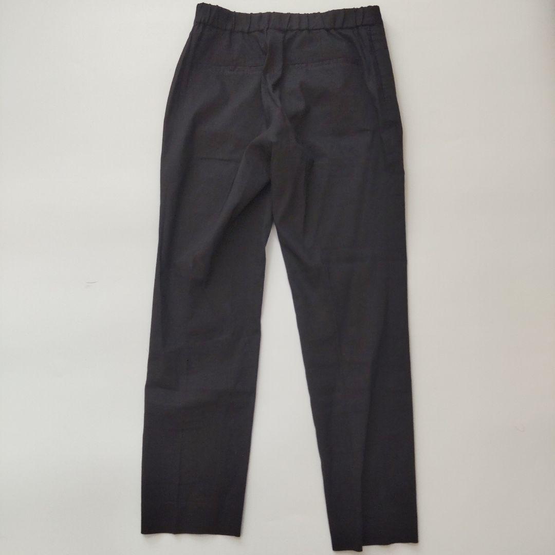 美品 セオリーリュクス ノーカラージャケット パンツスーツ セットアップ 黒