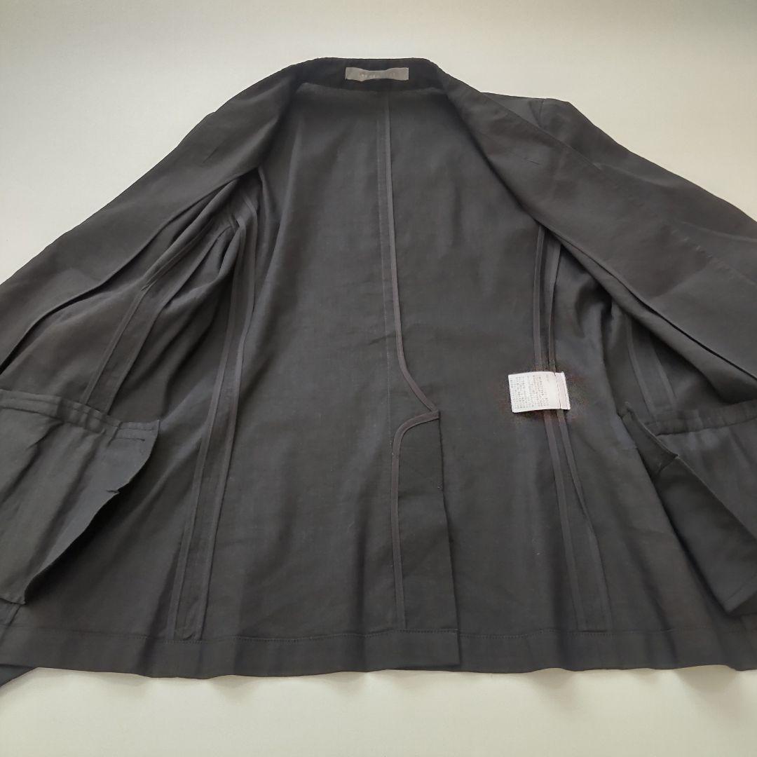 美品 セオリーリュクス ノーカラージャケット パンツスーツ セットアップ 黒