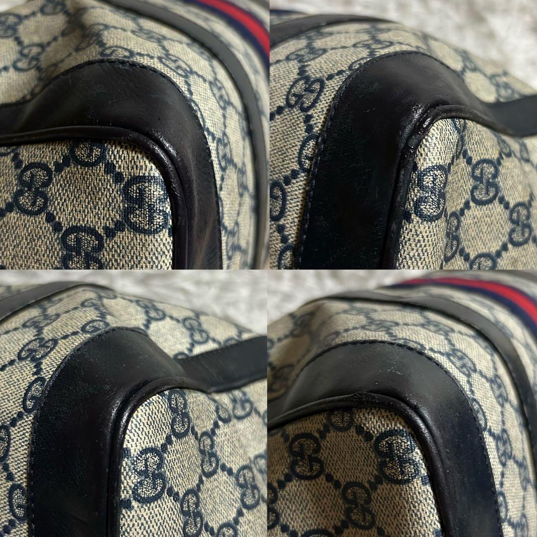 【最終値下げ】オールドグッチ シェリーライン GG柄 ボストン ハンドバッグ