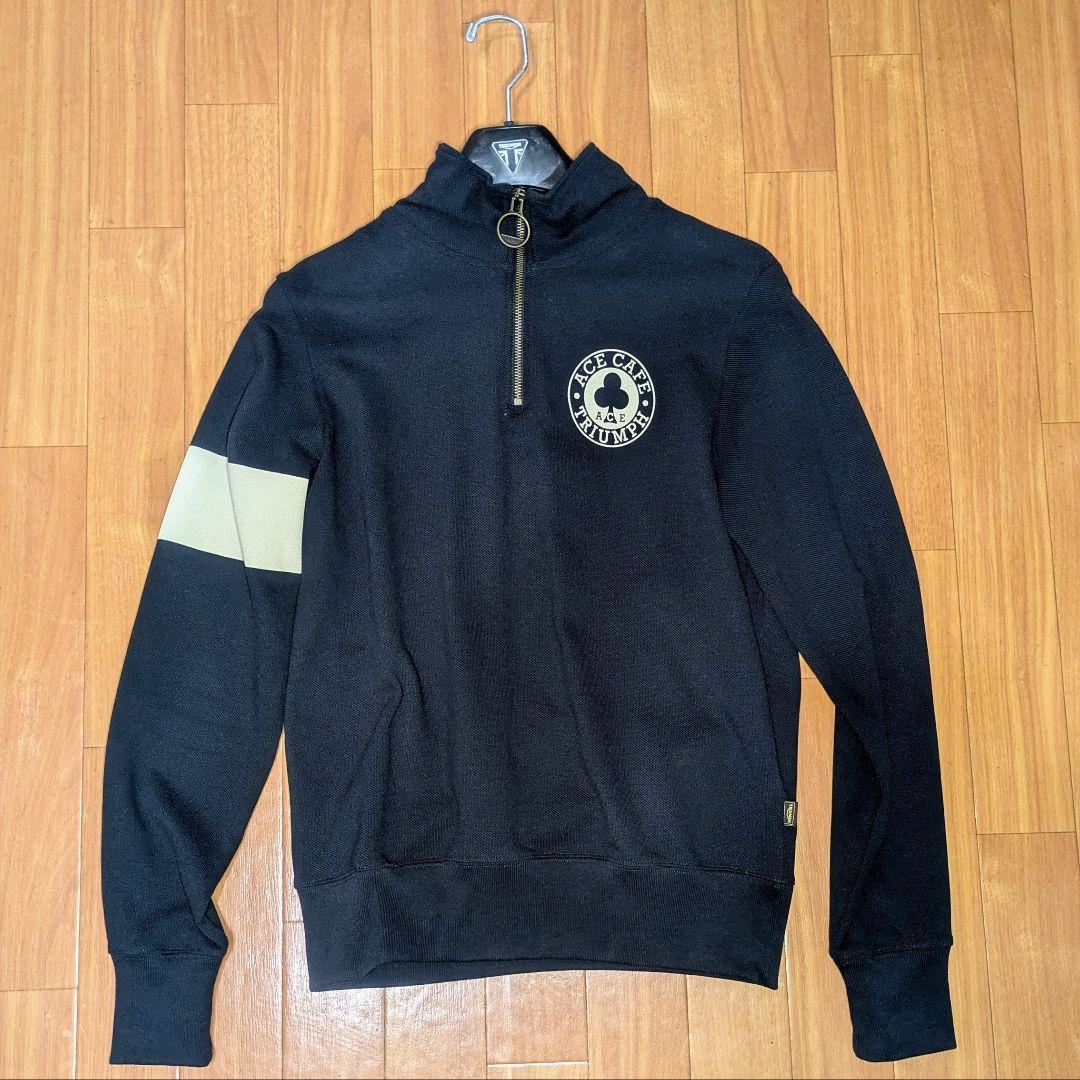 トライアンフ × エースカフェ コラボスウェット S(L相当)純正ハンガー付
