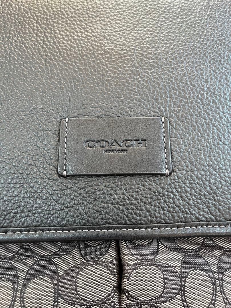 COACH ショルダーバッグ メンズ キャンバス×レザー CE534