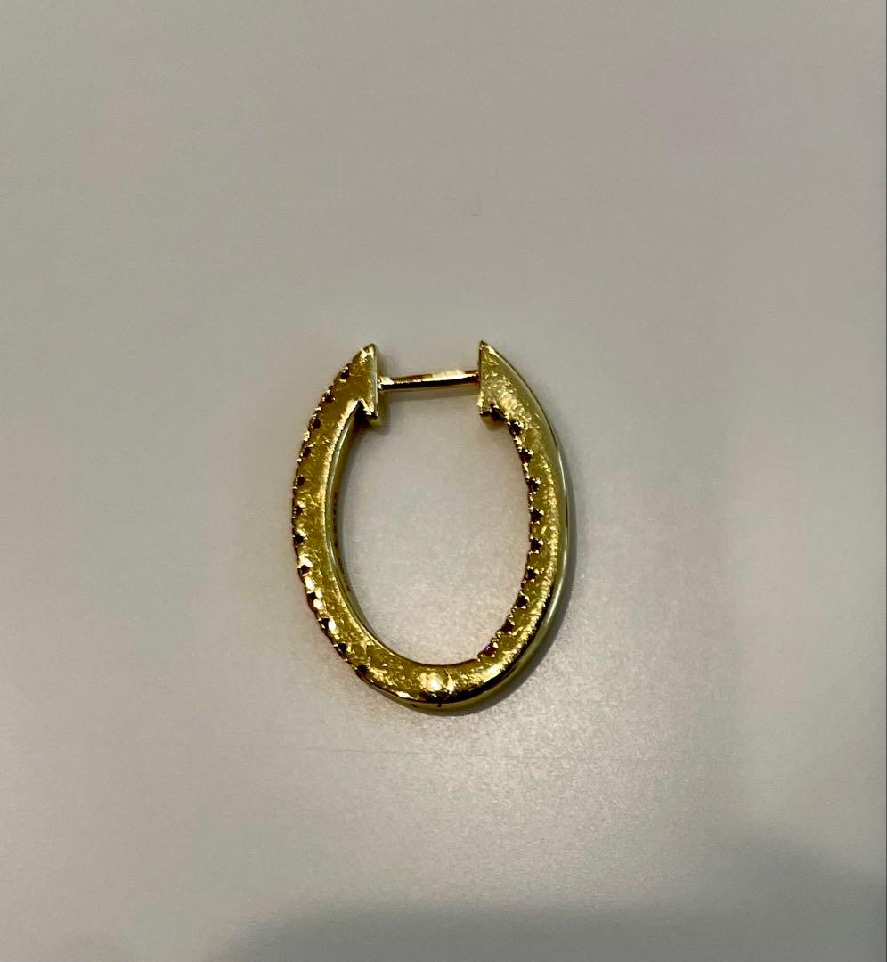 専用⭐︎ダイヤモンドk18YGフープピアス