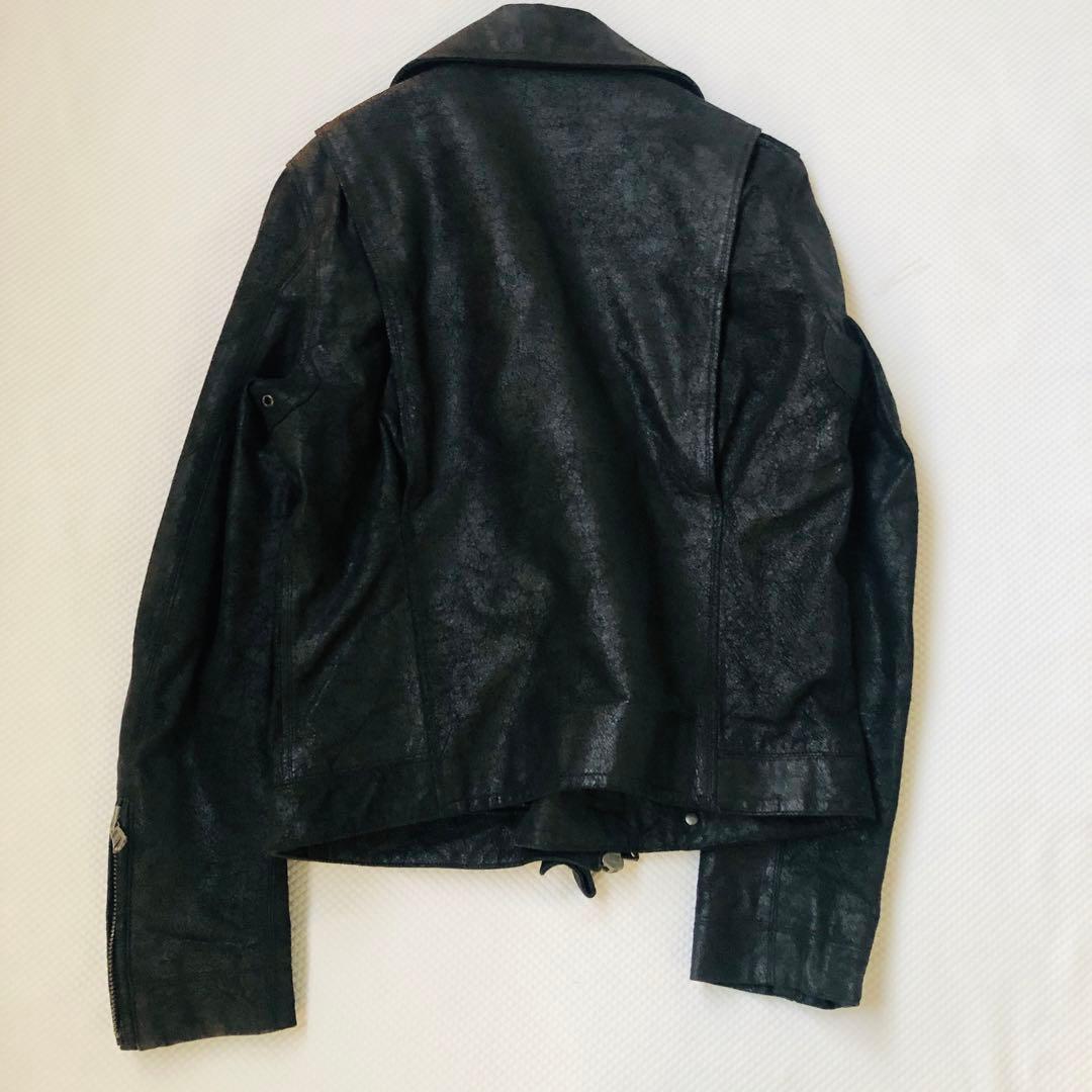 極美品！OF THE NEIGE STYLE 馬革 ダブルライダース 42 裏柄