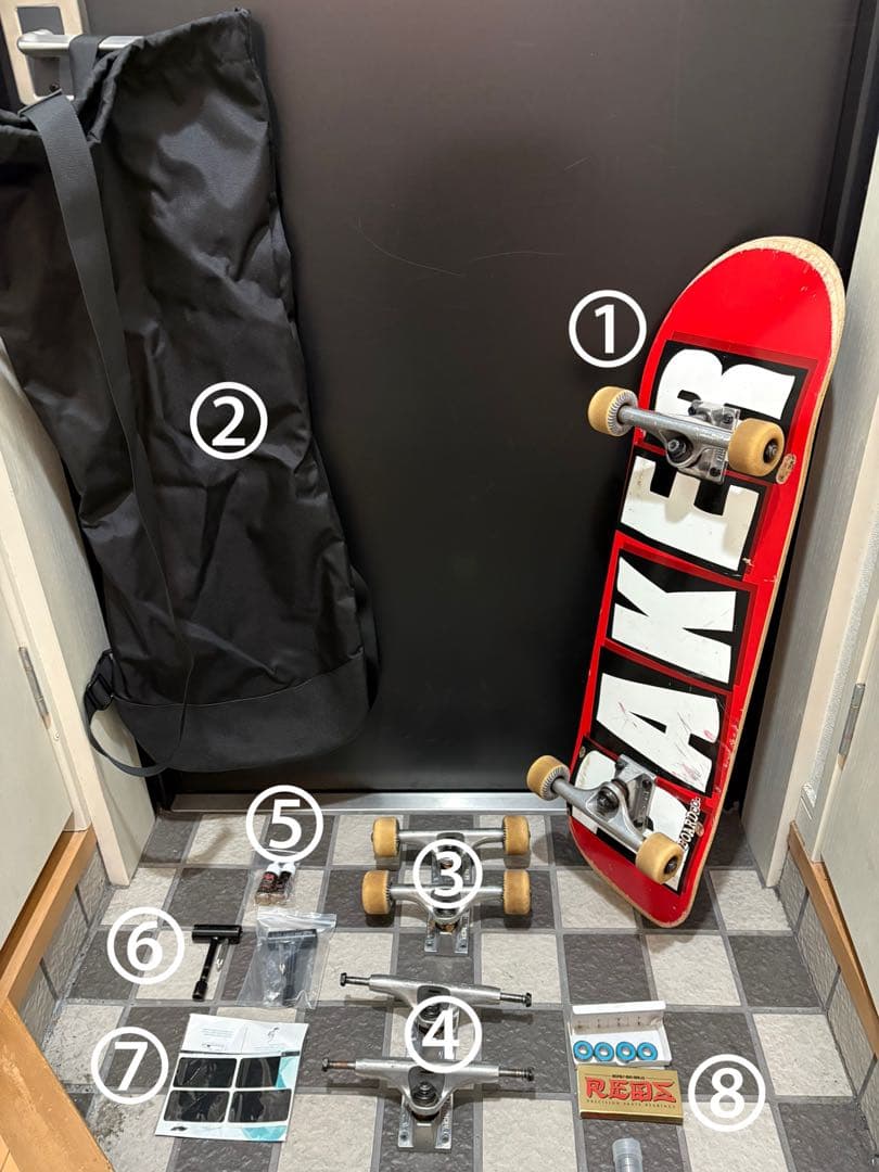BAKER スケートボード コンプリート スケボーグッズまとめ売り