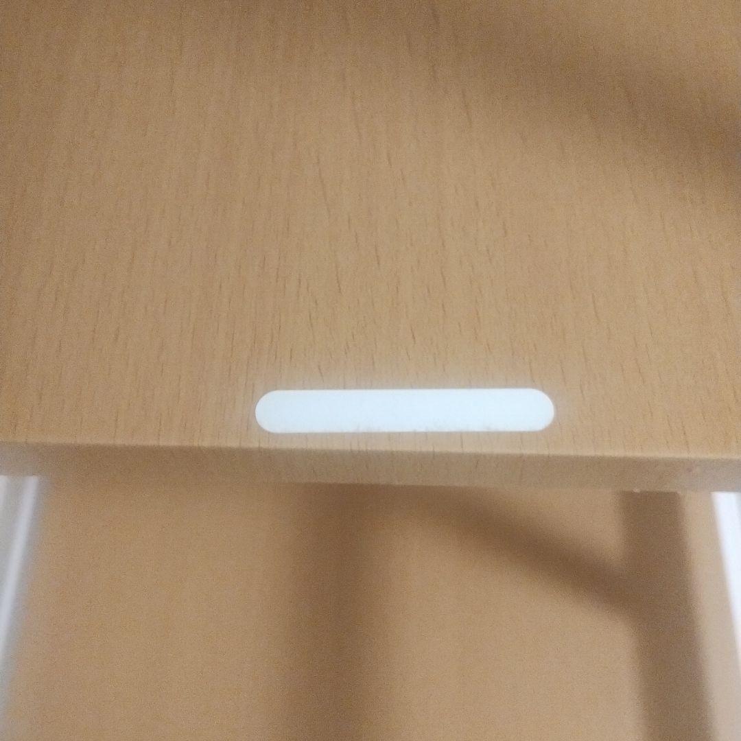 ホワイト パイプロフトベッド 収納棚付き