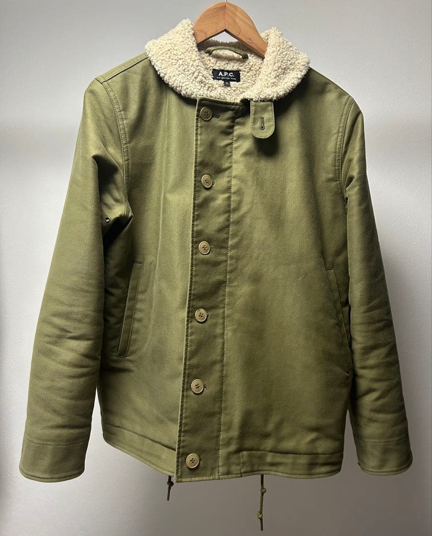【美品】　A.P.C. ボアコート　モッズコート　メンズ Sサイズ