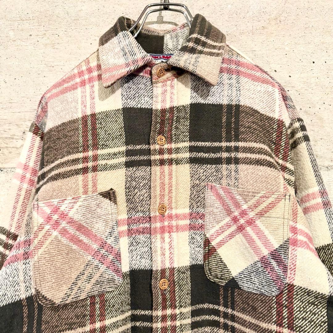 80s USA製 BIGMAC ビッグマック ネルシャツ チェック