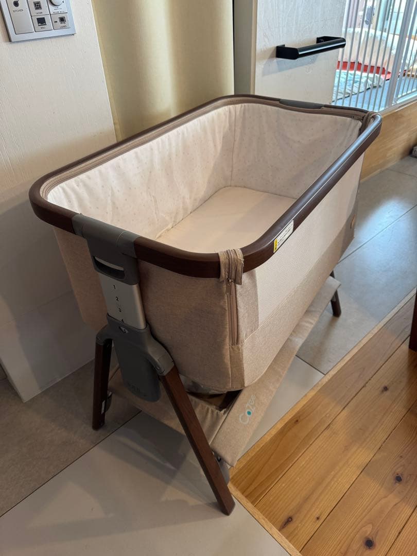TUTTI CoZee ベビーサイドクリブ　ベビーベッド　インナー敷マット付
