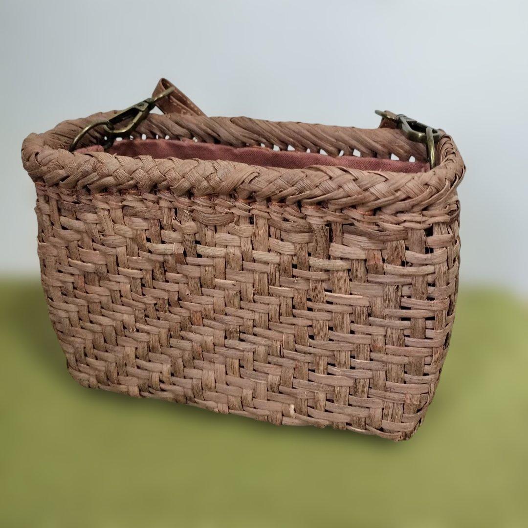 k*i様 山葡萄網代編みショルダーバッグ 約横18高さ14幅8