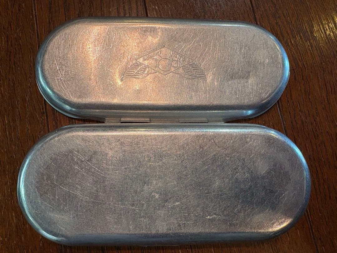 RRL ダブルアールエル メタルケース 小物入れ レザー内装　メガネケース