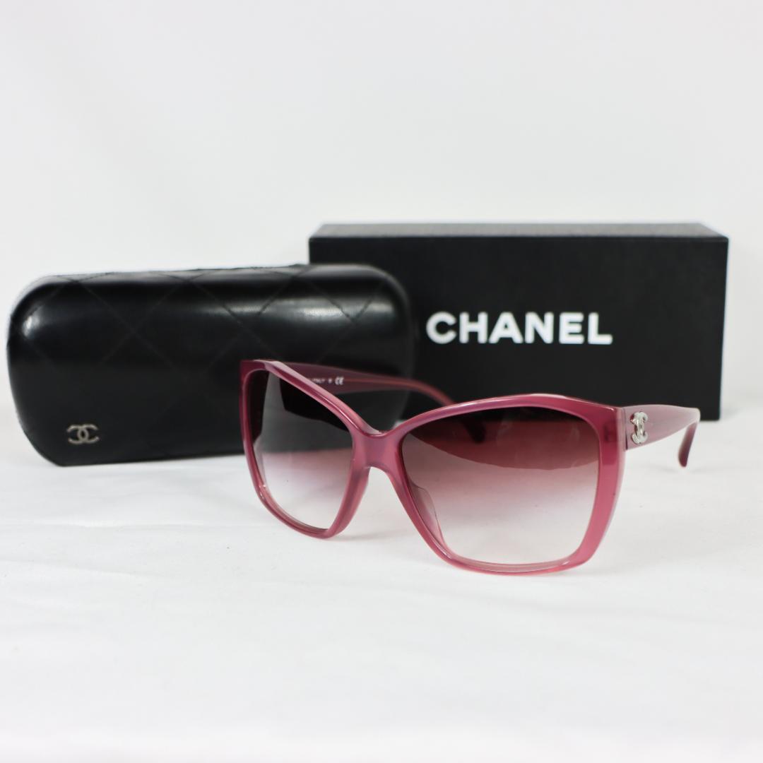 CHANEL ピンク サングラス ケース 備品付き