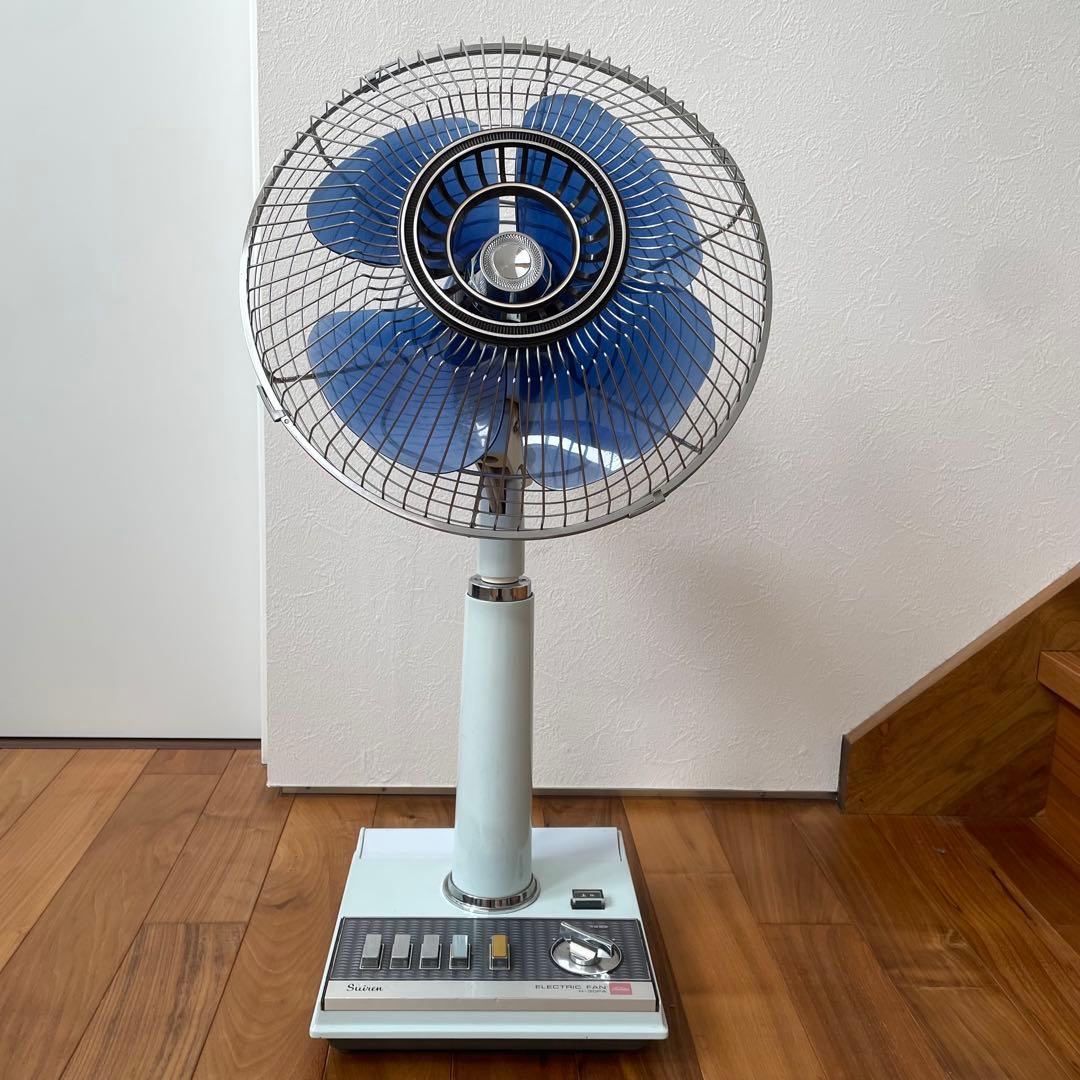 フェン 東芝 扇風機 H-30PA 水蓮 羽直径30cm 昭和レトロ