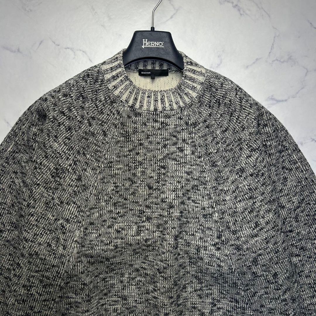 08sircus ドルマンスリーブニット メランジ プルオーバー