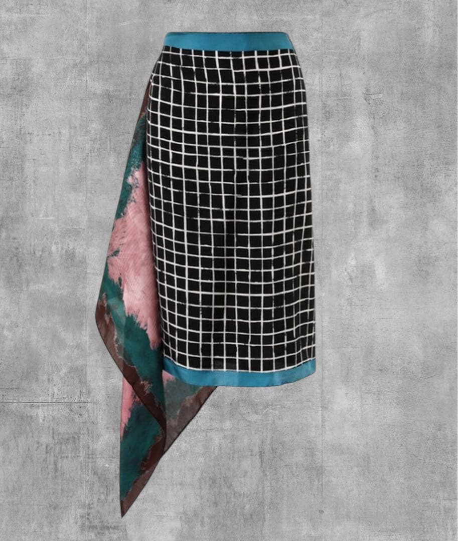 2024年モデル DRIES VAN NOTEN シルク ラップスカート