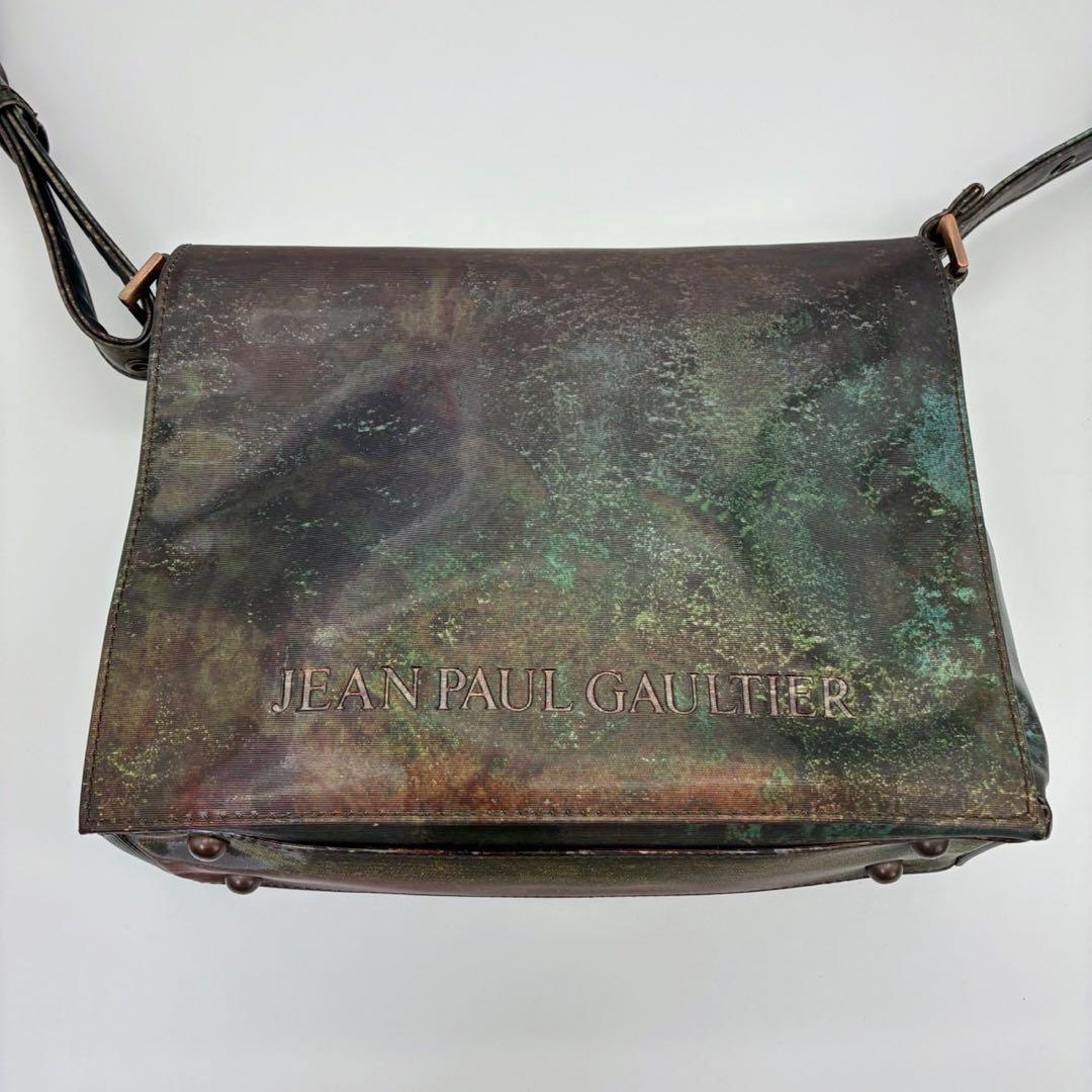 ゴルチエ Vサイバー 玉虫色 ショルダーバッグ メッセンジャーバッグ