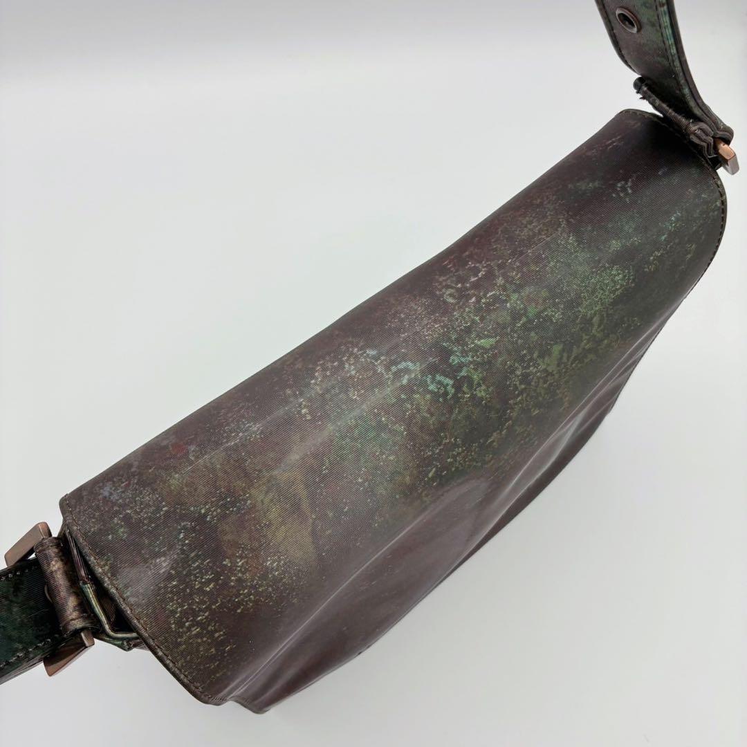 ゴルチエ Vサイバー 玉虫色 ショルダーバッグ メッセンジャーバッグ