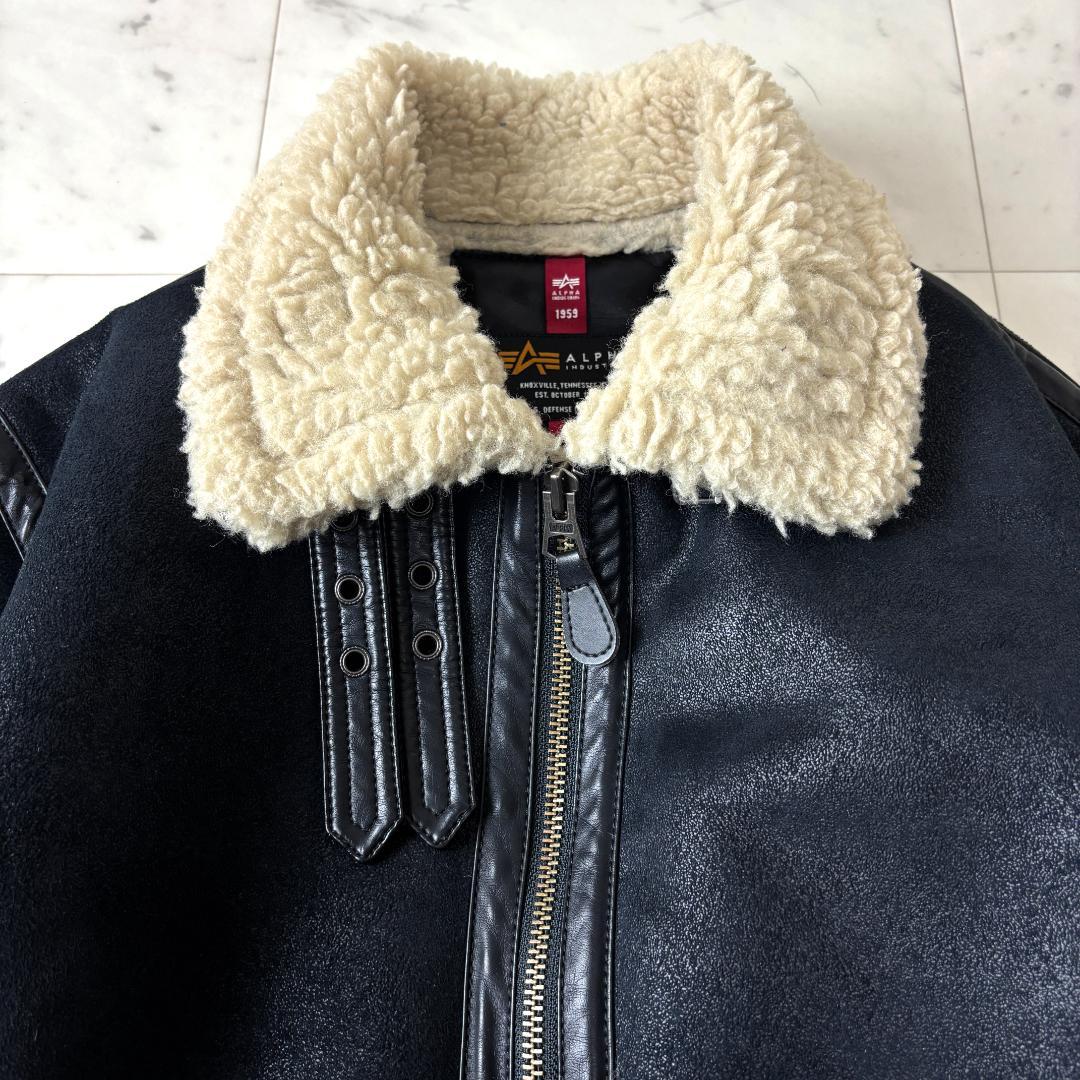 ALPHA アルファインダストリーズ M エコ ムートンジャケット ミリタリー