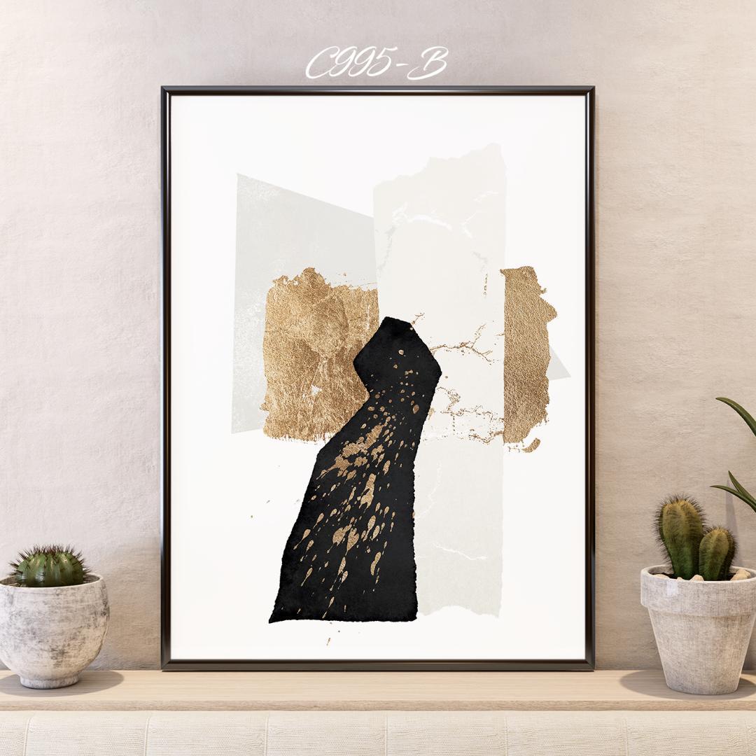 **専用**B2 インテリアポスター 抽象画 2枚 C995 ポスターのみ