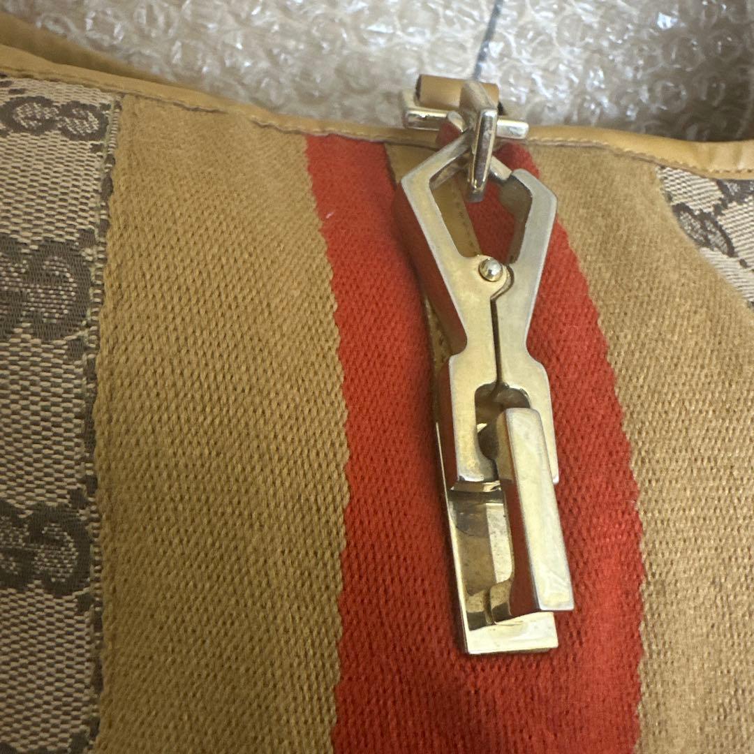 Gucci ハンドバッグ ベージュ/赤