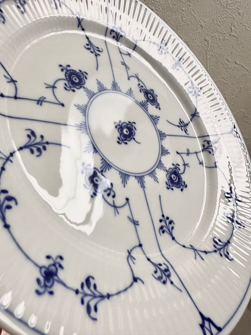 【美品】 ロイヤルコペンハーゲン ブルーブルーテッド 大小 2枚セット♡