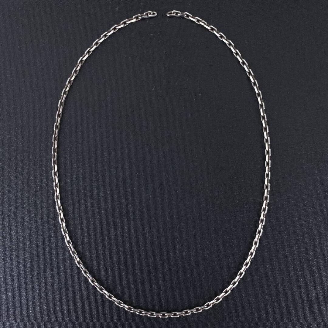 KEN KIKUCHI シルバー カット あずき チェーン ネックレス 44cm