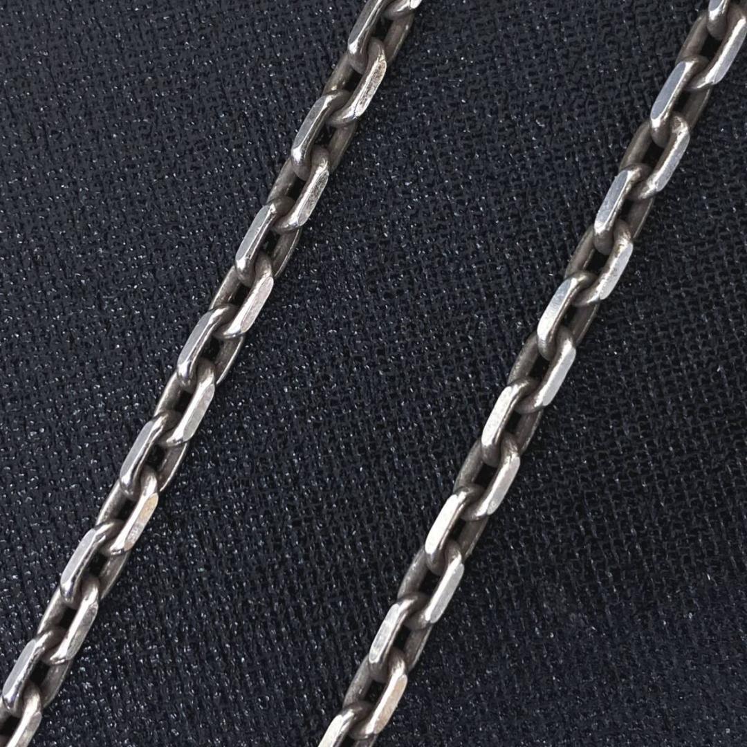 KEN KIKUCHI シルバー カット あずき チェーン ネックレス 44cm