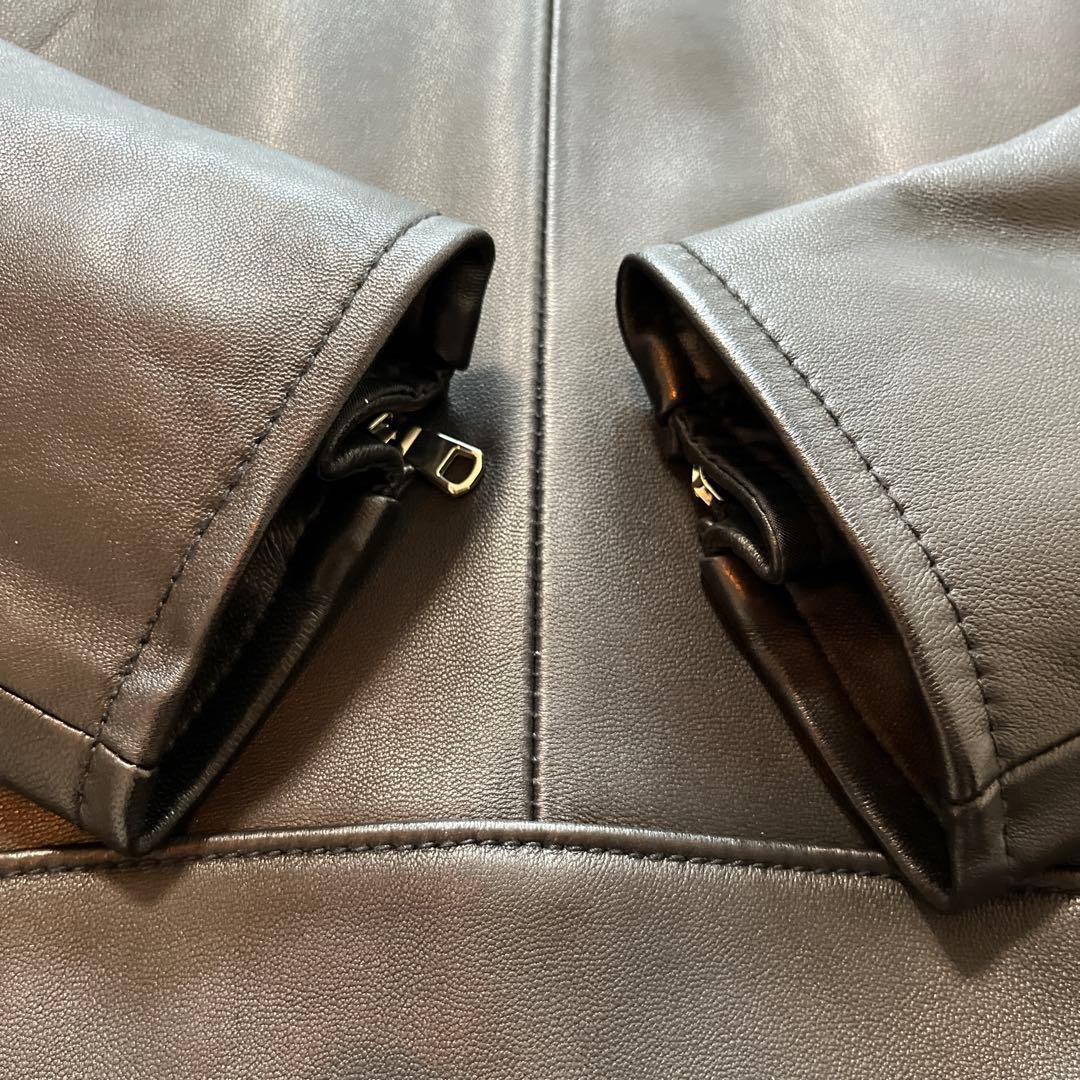 【美品】ユナイテッドアローズ　シングルライダースジャケット　Lサイズ