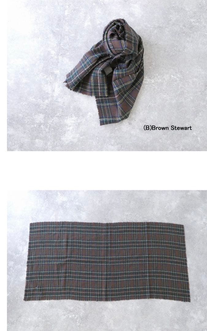 R&D.M.Co-☆WOOL TARTAN CHECK MUFFLER