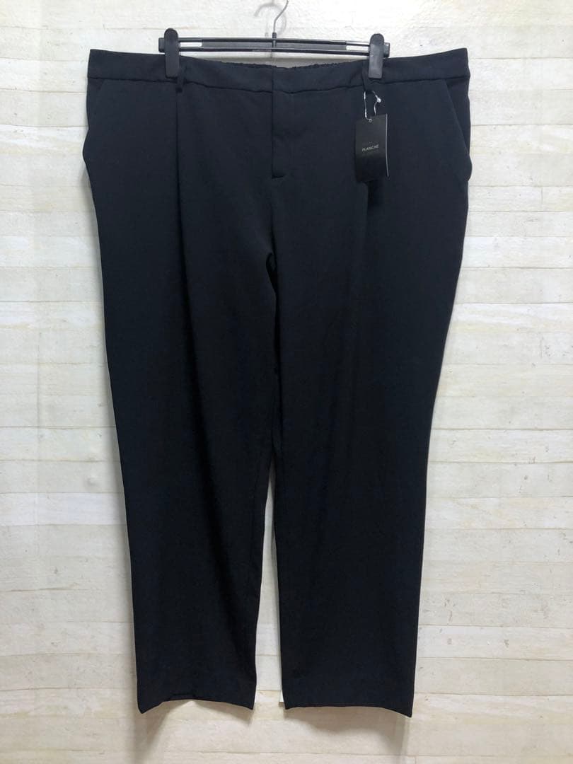 新品☆8L紺系9分丈テーパードパンツスーツストレッチお仕事フォーマル〇G308