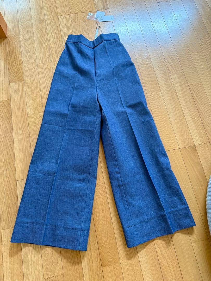 新品未使用　yori shirocon ワイドデニムパンツ　36