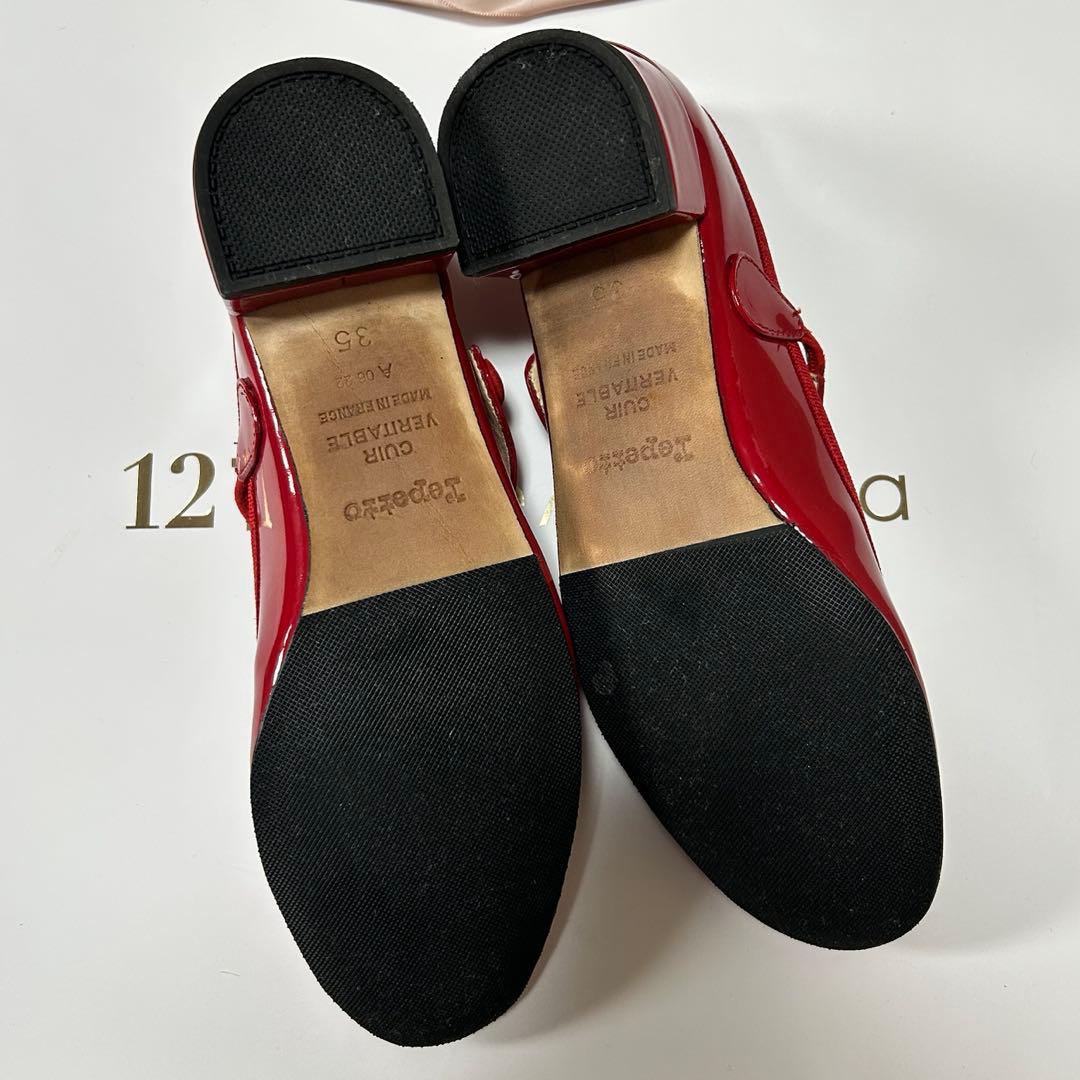 repetto レペット レッド 赤 メリージェーン ストラップ付き ヒール