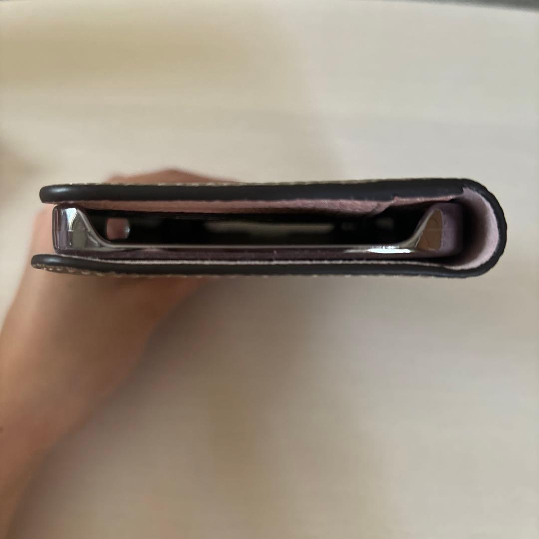 【超美品】BONAVENTURA iPhoneケース(グレージュ＋サクラ)