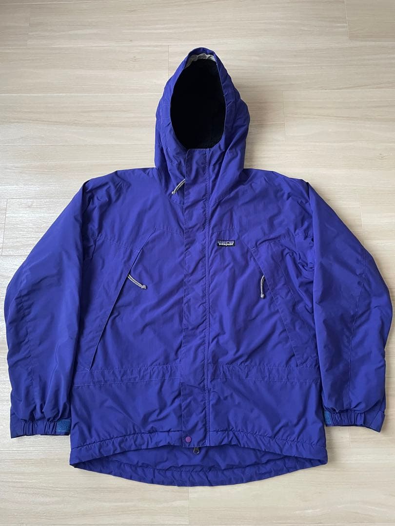 00s S00 パタゴニア インファーノジャケット 青 黒 裏ボア ビンテージ