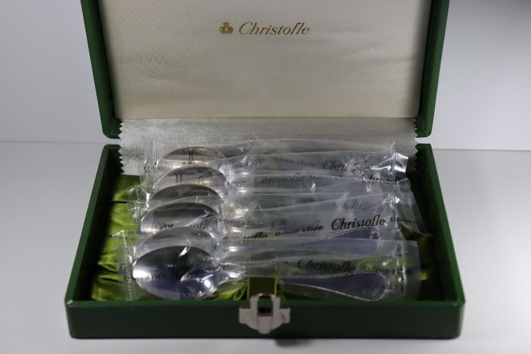 クリストフル■コーヒースプーン６本セット■とてもきれい…■人気の「パール」です■