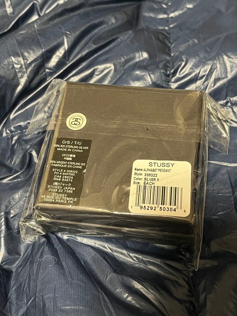 STUSSY アルファベットペンダント トップ　シルバー ステューシー