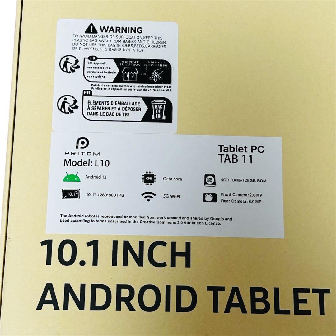 PRITOM L10 TAB11 Android13 タブレット 10.1インチ