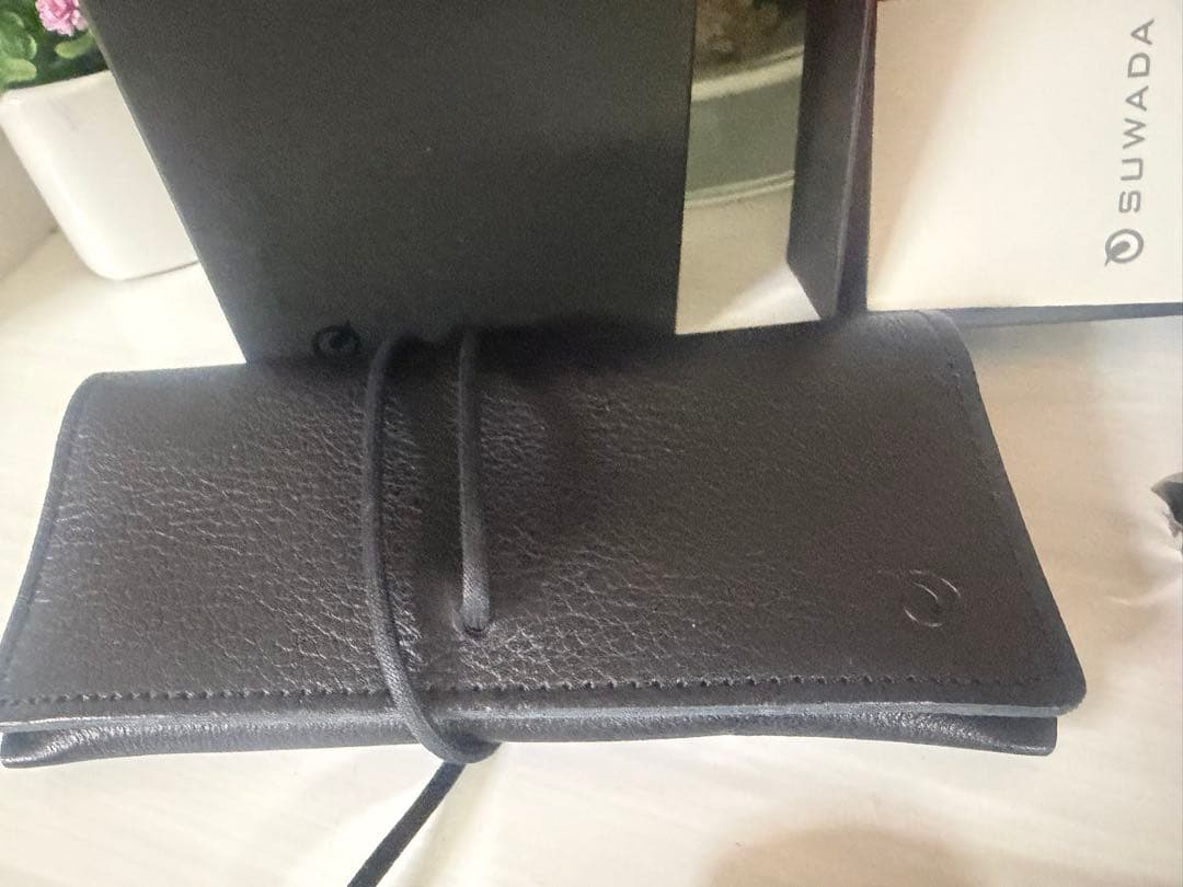 SUWADA爪切り&つめ切り用限定シボ革ケース /特注グルーミングセット