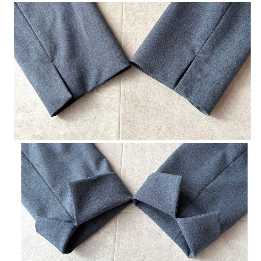 美品✨グリーンレーベルリラクシング カチリラ パンツスーツ ブルー M〜L