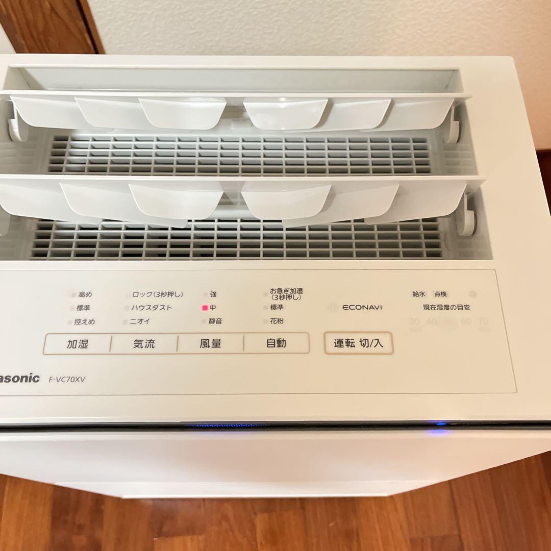 ​Panasonic 加湿空気清浄機 F-VC70XV 2022年製 ナノイーX