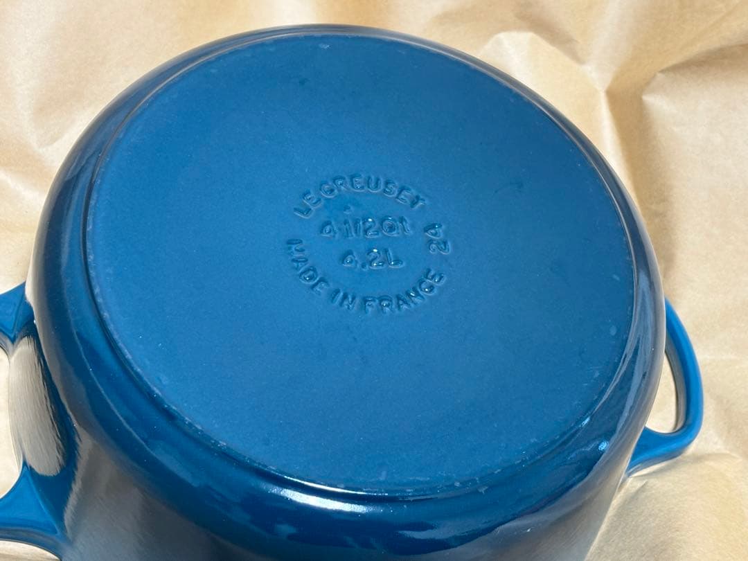 ル・クルーゼ シグニチャー ココットロンド 24cm マルセイユブルー