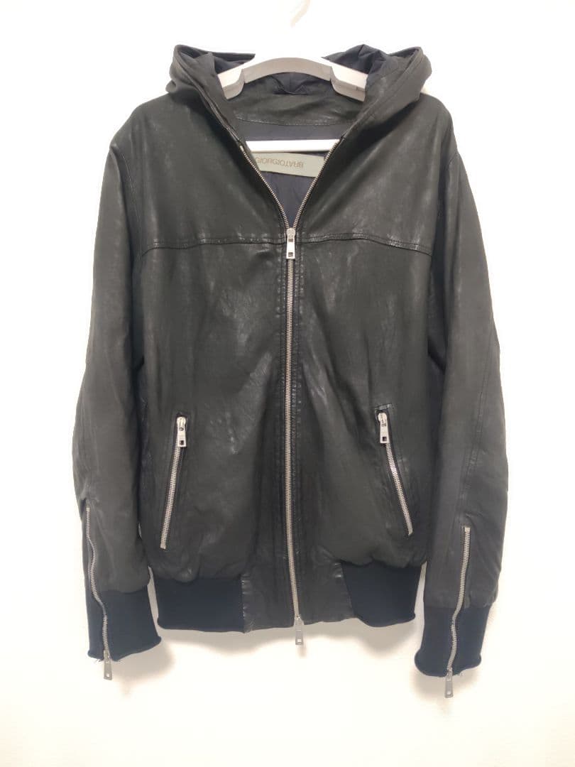 GiorgioBrato ラムレザージャケット 48
