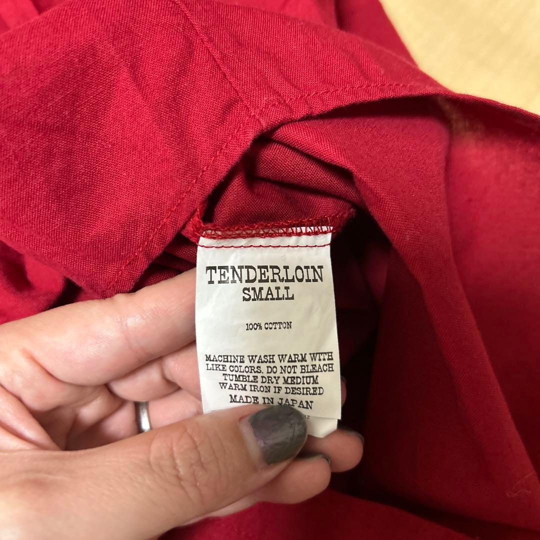テンダーロイン6SWAG 赤 半袖シャツ ボタンダウン