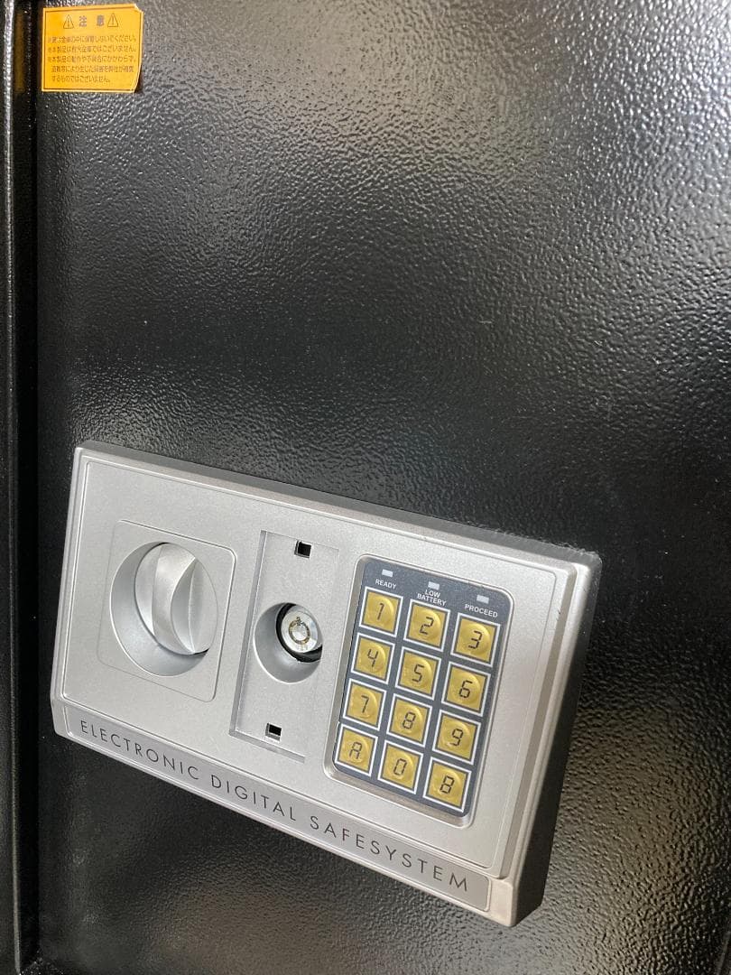 【容量60L・黒】スチール製 鍵付きキャビネット 収納庫 書類保管