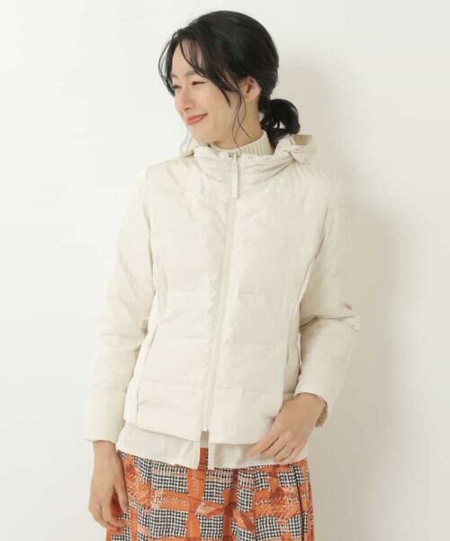 HIROKO BIS リバーシブルタフタショート　ダウンジャケット