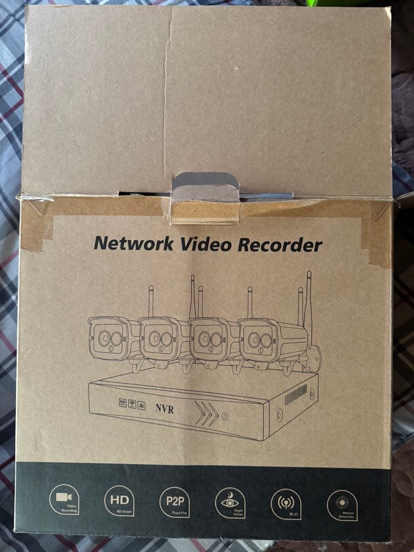 防犯カメラセット 6台カメラ 屋外 IP66防水 監視カメラ 遠隔監視 動体検知